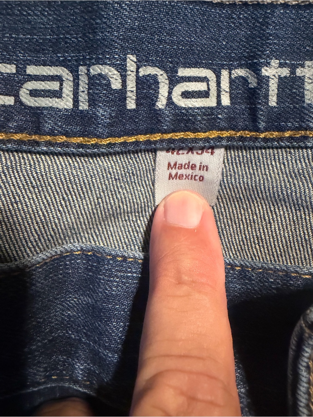 Men’s Carhartt Jeans Relaxed Fit. 42x34 - Picture 5 of 6